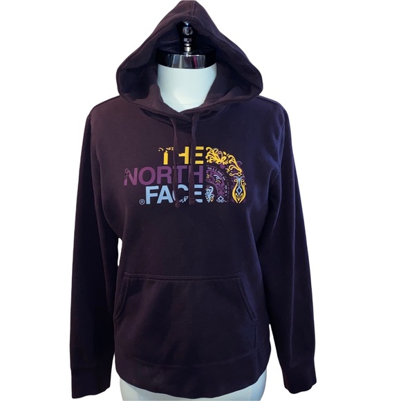 🚫SOLD🚫 The North Face Women’s Eggplant Half Dome Fleece Sweatshirt Hoodie - Picture 2 of 9